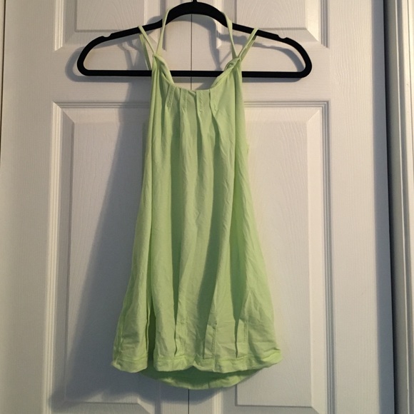 Lululemon Lime Green No Limits Tank Size 6