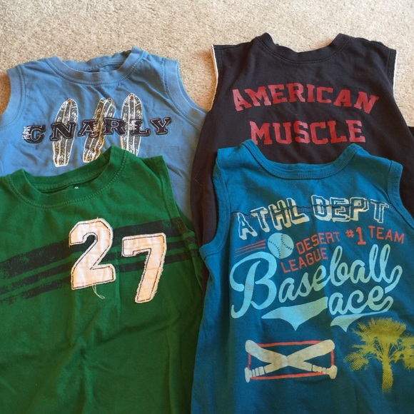 4 Boys Muscle Ts