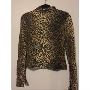 Cheetah pull over sweater