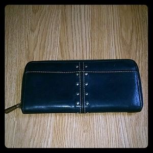 Michael Kors Navy Blue Wallet USED