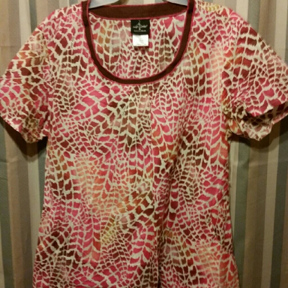 Baby Phat print scrub top