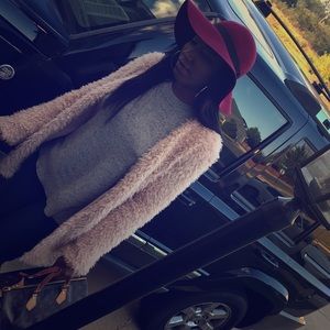 Faux fur jacket