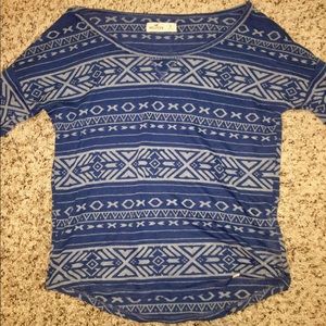 Hollister Mid sleeve Tribal Print Shirt