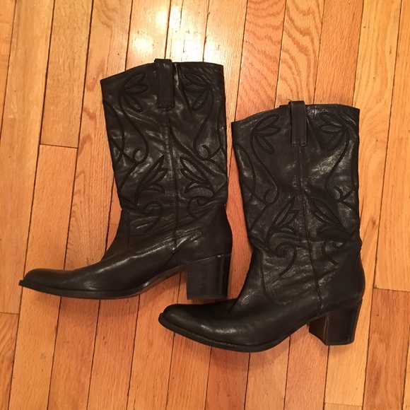 Black Leather Boots