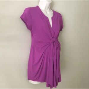 Olian Maternity Magenta Top