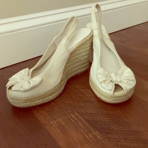 Mia 7.5 peep-toe wedge