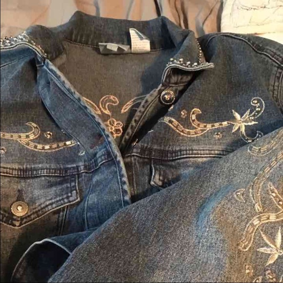 Fabulous Jean Jacket with a little bling