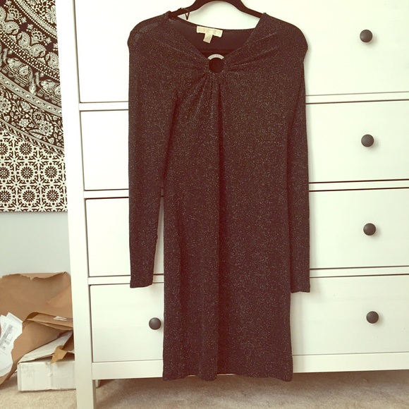 Black long sleeve Michael kors dress