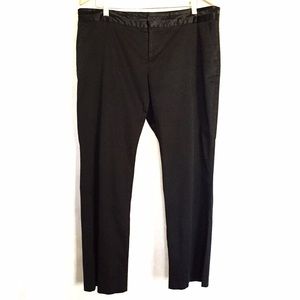 Old Navy Satin Trimmed Black Khaki Pants