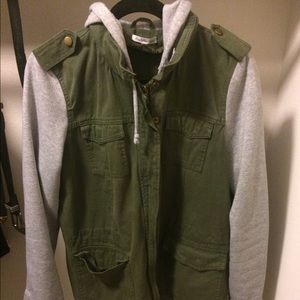 Utility jacket with hood