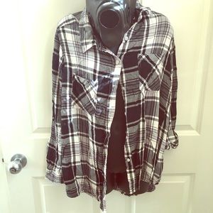 Black and white flannel