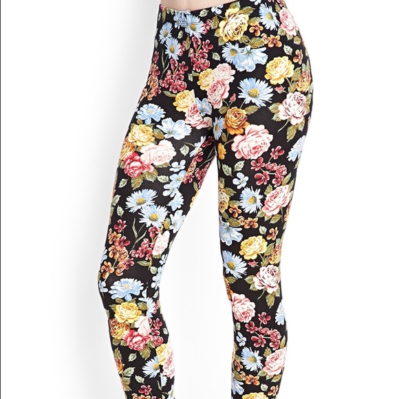 Floral leggings