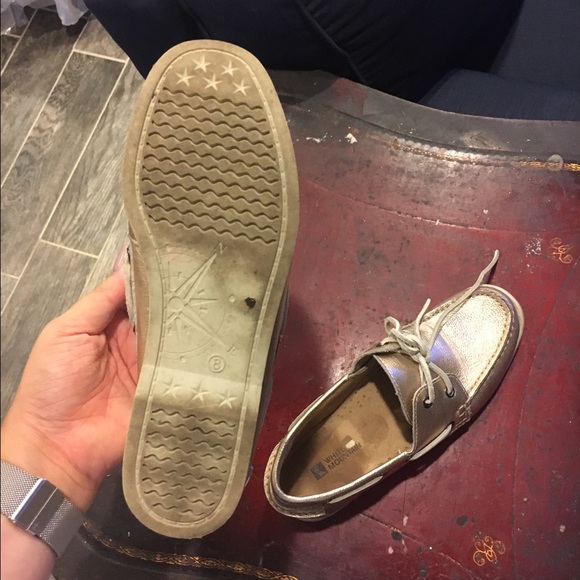 White Mountain Gold tone loafers - Picture 3 of 4