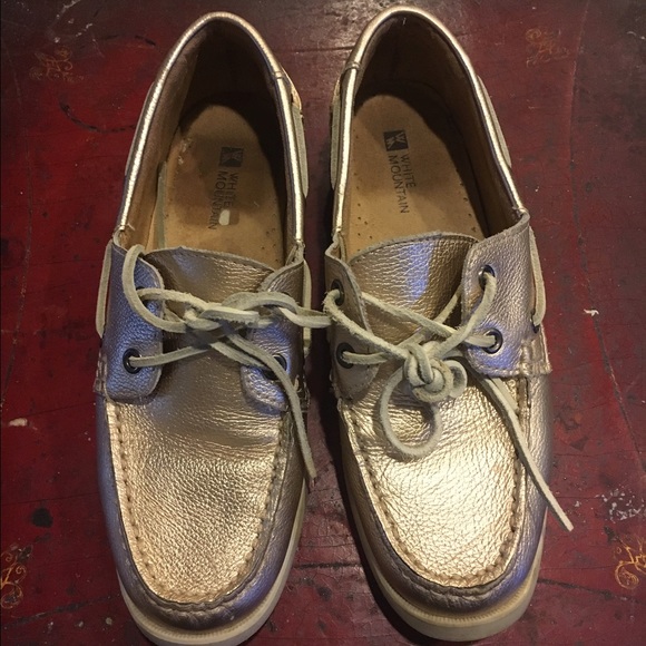 White Mountain Gold tone loafers - Picture 4 of 4