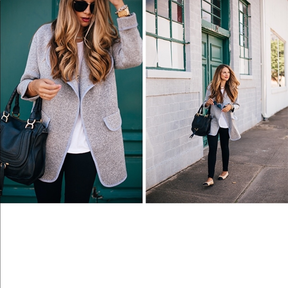 ✨Oversized Grey Marle Cardigan One Size