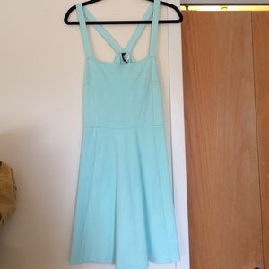 Sea foam green thin strapped dress