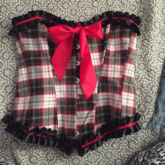 Tie up back corset