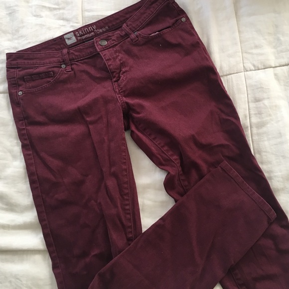 Missing Maroon Skinny Jeans