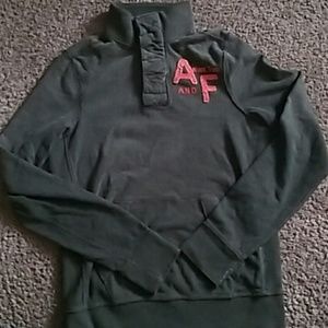 Abercrombie & Fitch button crew neck