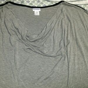 Grey 1x motherhood maternity top