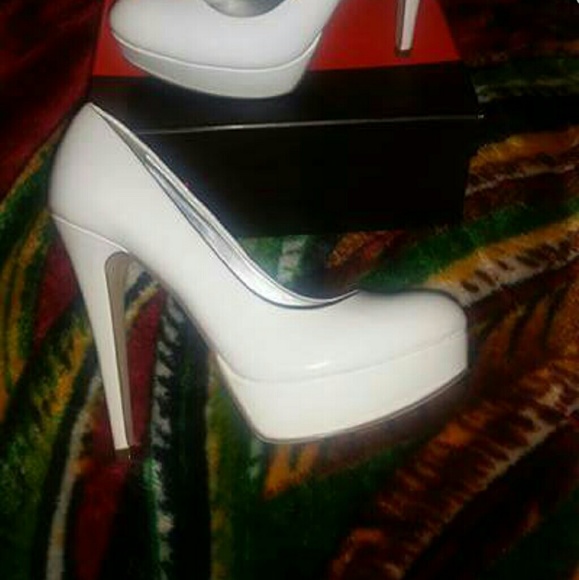 White stilettos