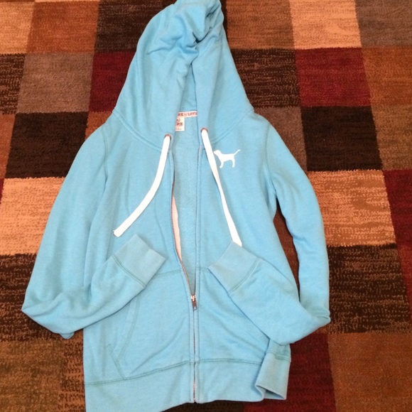 VS PINK turquoise jacket. Size small.
