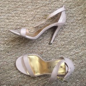 Nude strap heels!