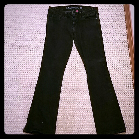 Guess Jean Daredevil Boot Size 30 Black