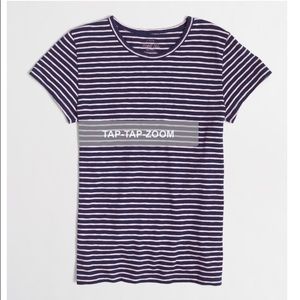 J Crew Striped Studio Tee