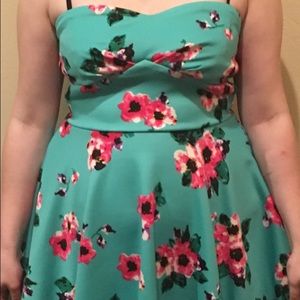 Windsor Teal Floral Dress