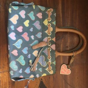 Dooney & Bourke Multicolored Heart Purse (Black)