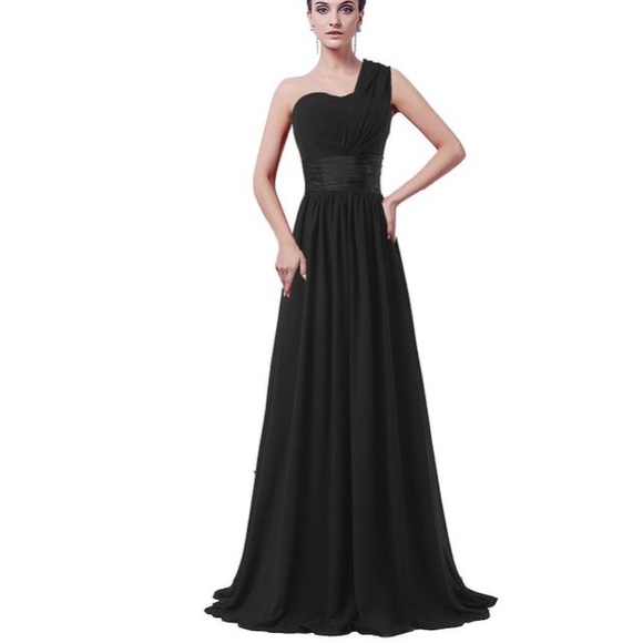 Black chiffon dress😍