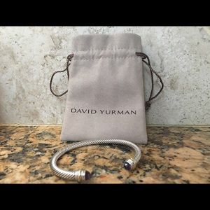 David Yurman Cable Classic Bracelet W/  Amethyst