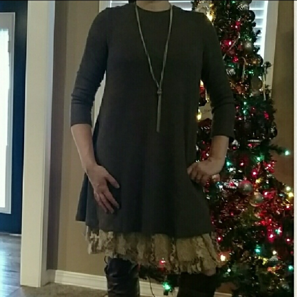 LAST 1🍁Knit Lace Hem Extender 🍂 PLUS SIZE - Picture 6 of 8