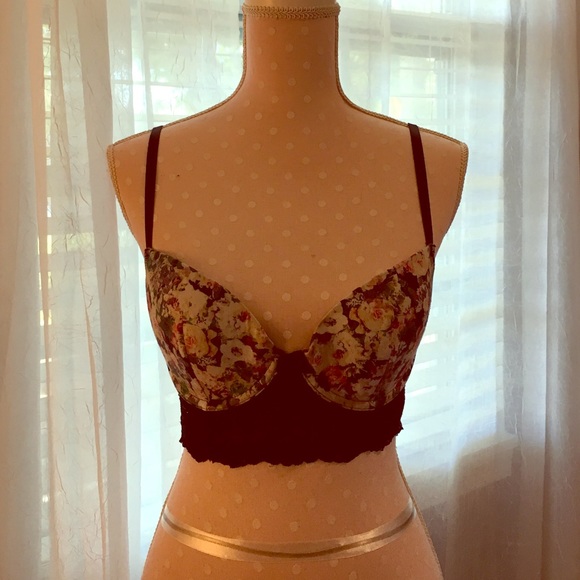 Xhilaration Floral and Lace bra - Picture 1 of 4