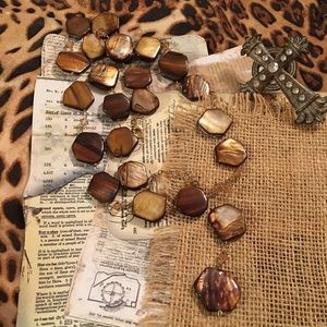 Tigers Eye long necklace