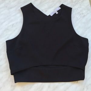 💕HP💕 Lovers + Friends black crop top in "Ashley"