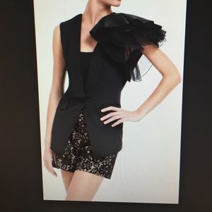 Bcbg ruffle vest