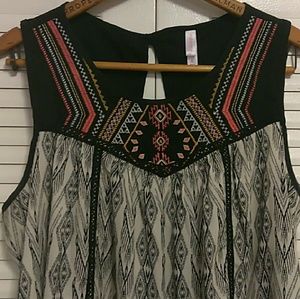 Aztec Embroidered Blouse