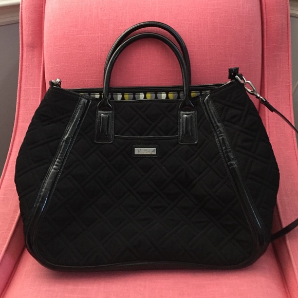 Vera Bradley Trapeze Tote - Black