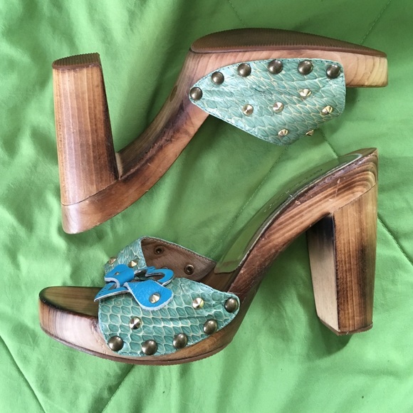Miss sixty wooden heels size6