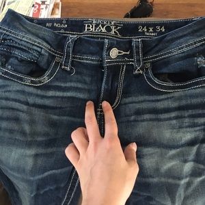 Buckle Black skinny jeans. Fit 53, size 24X34