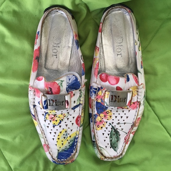 Dior garden slip ins size 7