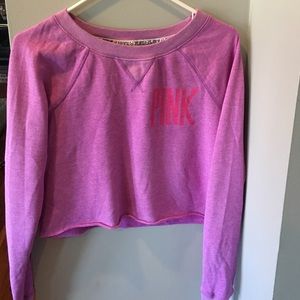 VS Pink cropped sweatshirt