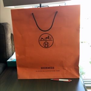 Authentic Hermés gift bag large