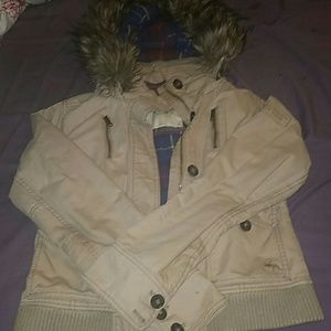 A&F tan jacket