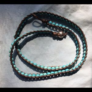 Turquoise wrap bracelet