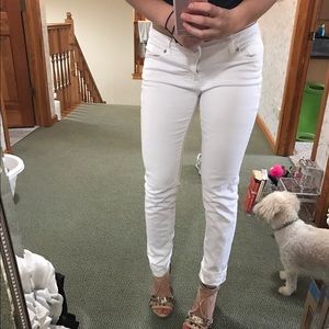 SALE !!Michael Kors white skinny jeans