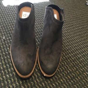 Size 11, grey booties-cowboy boot style