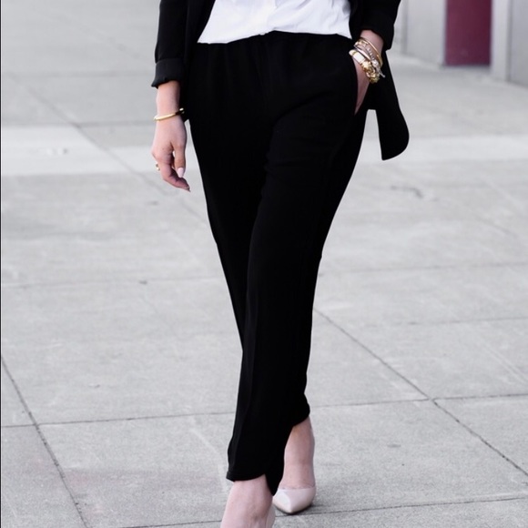 Black size 4 J. Crew Reese pants